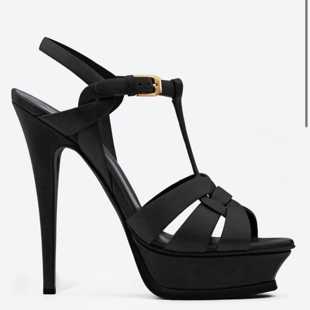 EUC Authentic YSL TRIBUTE platform sandals